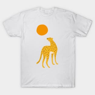 Roaring leopard and sun T-Shirt